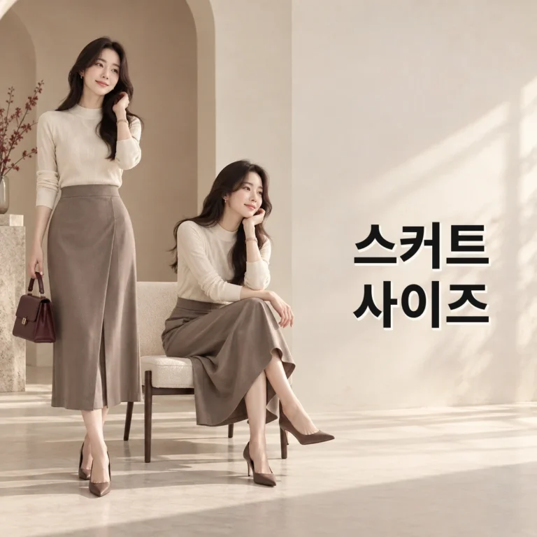 스커트 사이즈 고르는 법, 허리보다 엉덩이 여유 먼저 보기 V2 대표 이미지
