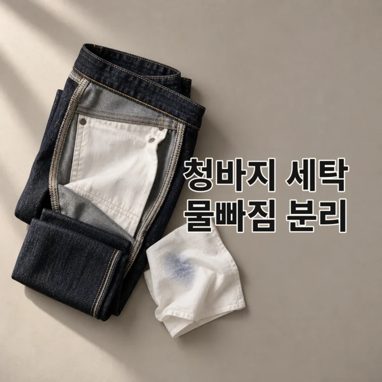 청바지 물 빠짐 줄이는 첫 세탁과 분리 보관 V2 대표 이미지