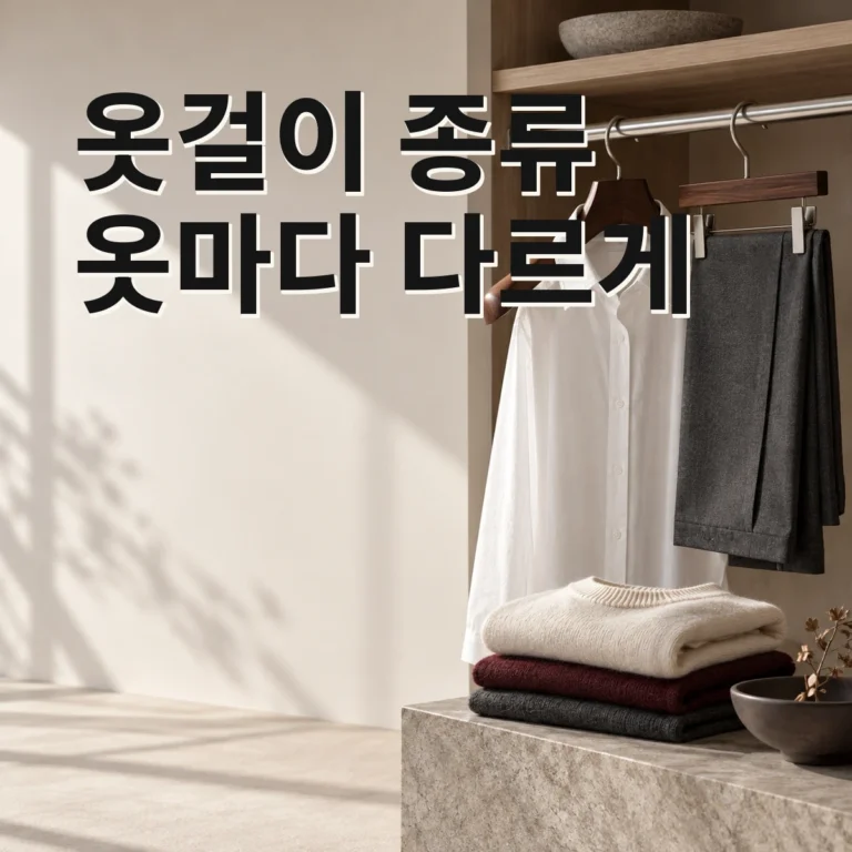 옷걸이 종류 고르는 법, 셔츠·바지·니트를 다르게 보관하기 V2 대표 이미지