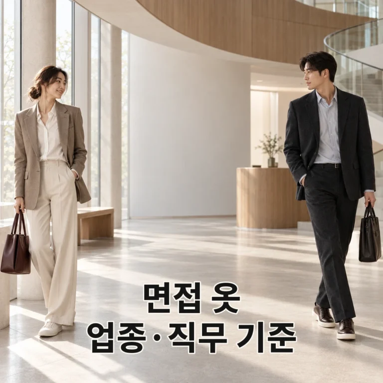 면접 옷 고르는 법, 업종·직무·이동 동선 확인하기 V2 대표 이미지