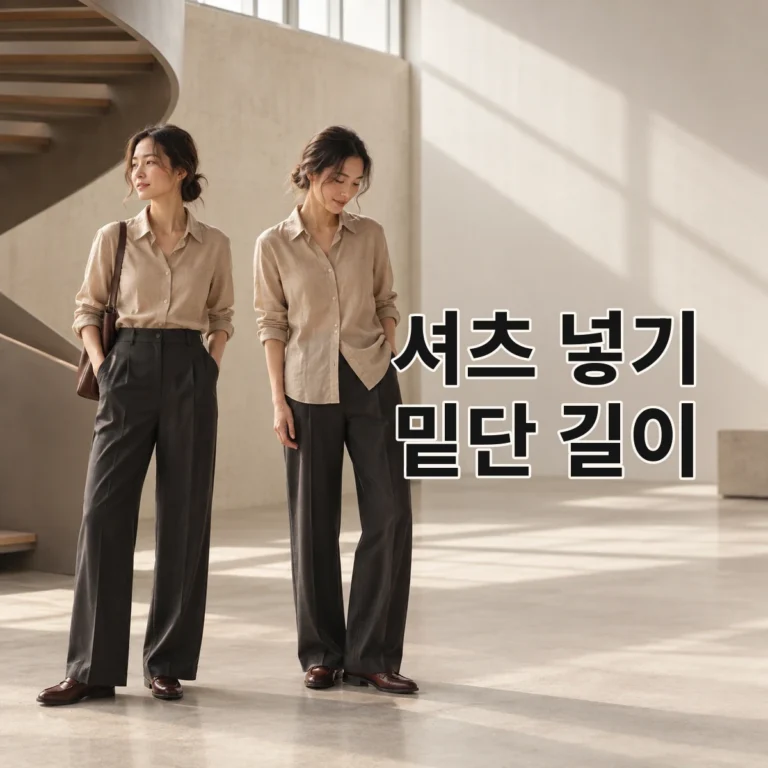 셔츠 넣어 입기와 빼 입기, 밑단 길이로 판단하는 기준 V2 대표 이미지