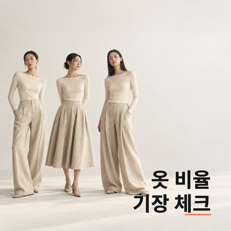 상의·하의 옷 코디 비율 맞추는 법, 기장부터 비교하세요 V2 대표 이미지