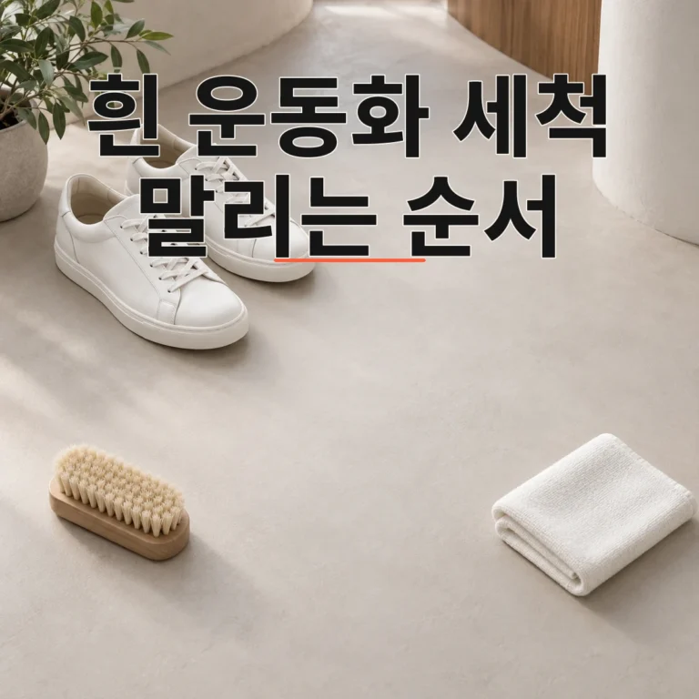 흰 운동화 세척 후 누렇게 되지 않게 말리는 순서 V2 대표 이미지