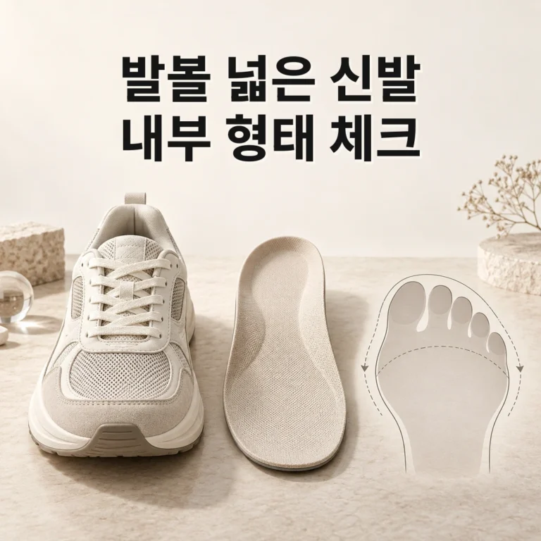 발볼 넓은 운동화 고르는 법, 길이보다 내부 형태 확인 V2 대표 이미지